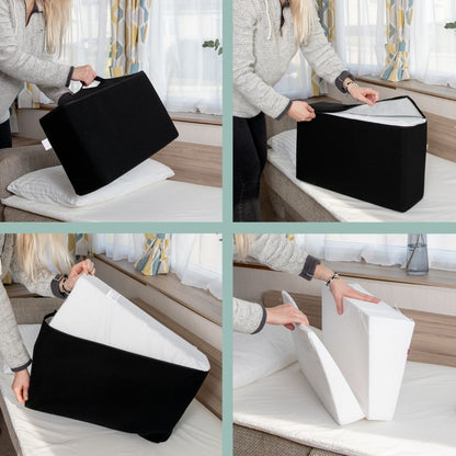 Memory-Foam Travel Bed Foam Wedge