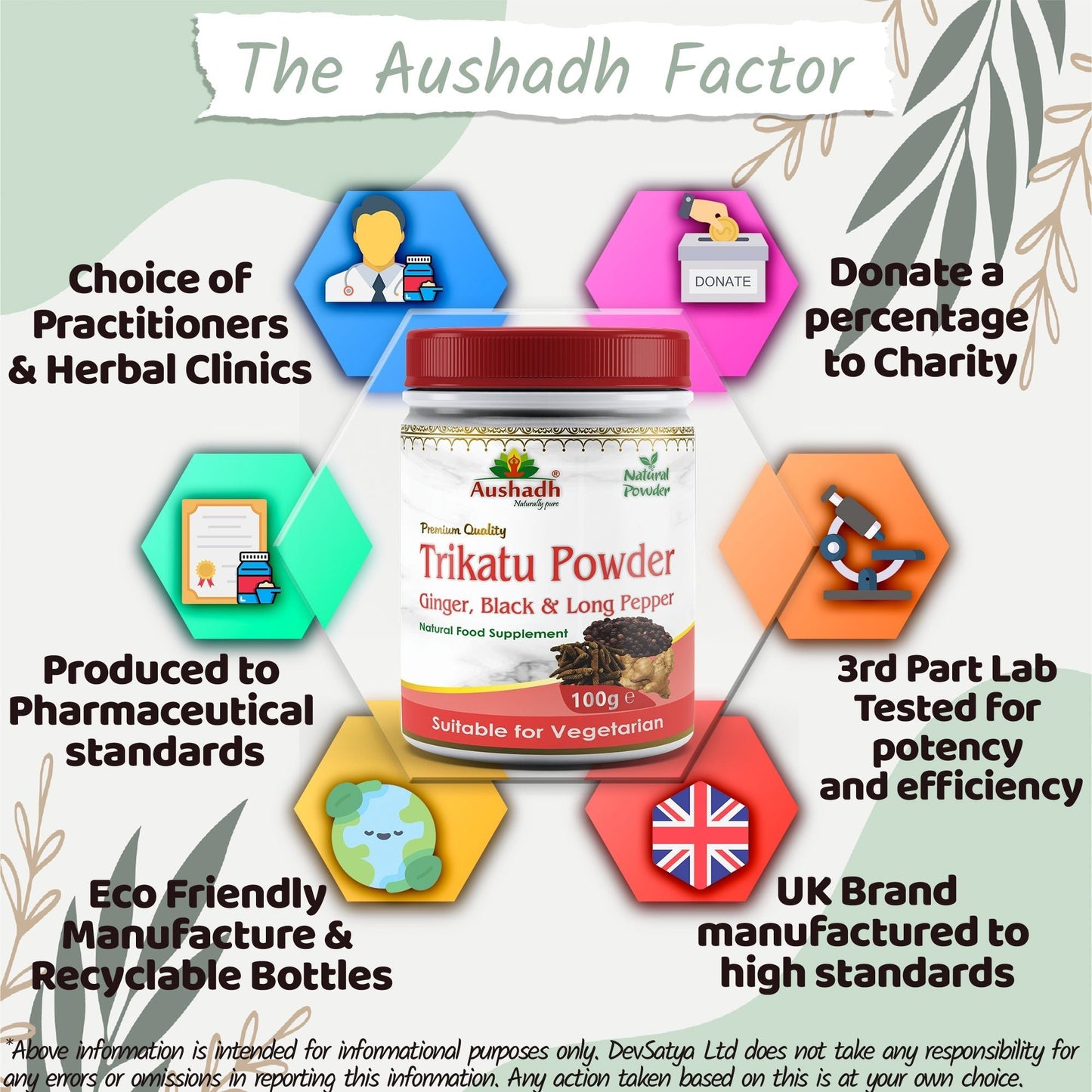 Aushadh Trikatu Powder 100 gram - Digestive Comfort Support