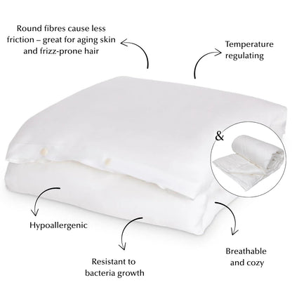 Duvet Upgrade Bundle in White (Eucalyptus & Bamboo)
