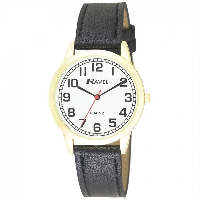 Ravel Men's Classic Leather Strap Watch R0132GC