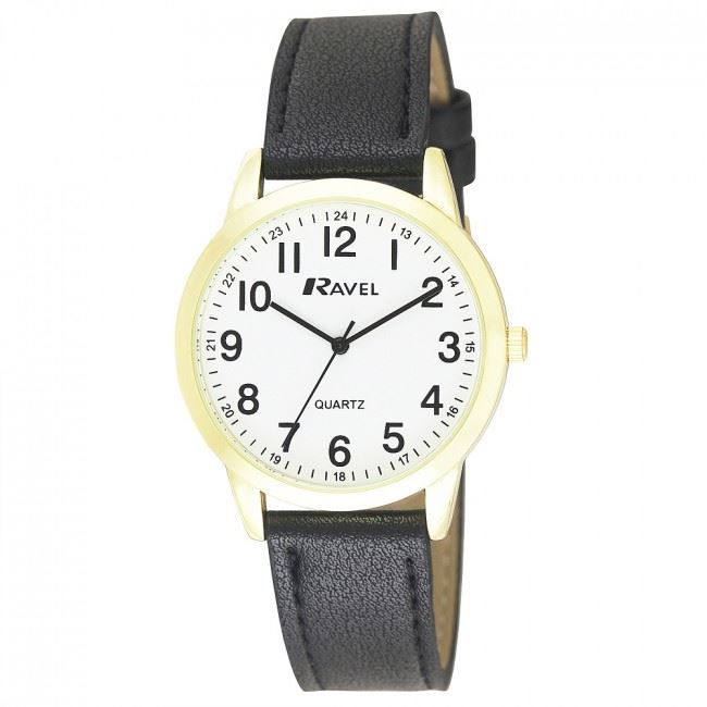 Ravel Men's Classic Leather Strap Watch R0132GC