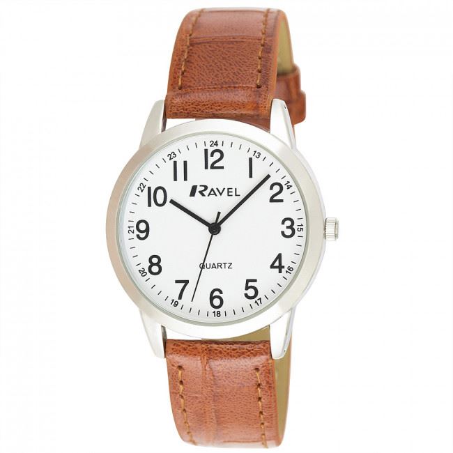 Ravel Men's Classic Leather Strap Watch R0132GC