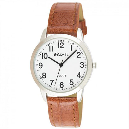 Ravel Men's Classic Leather Strap Watch R0132GC