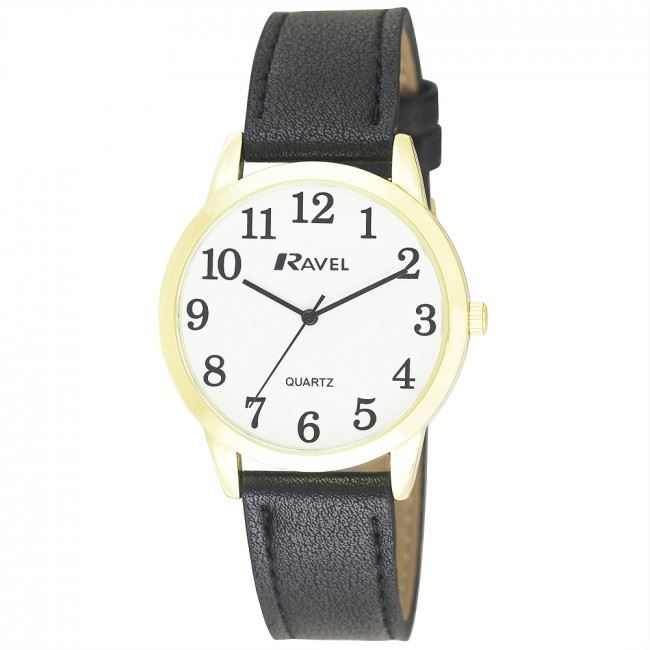 Ravel Men's Classic Leather Strap Watch R0132GC