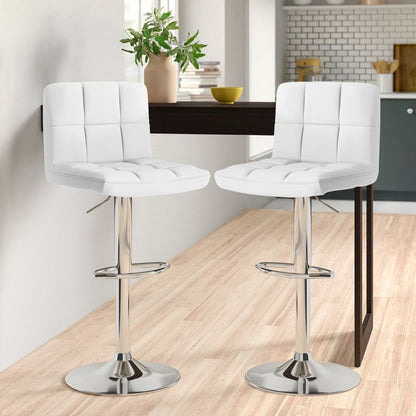 Neo Black Fabric Cuban Bar Stools
