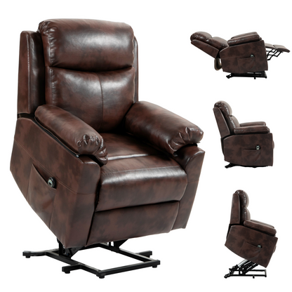 HOMCOM Power Lift Chair Electric Riser Recliner with Remote Control