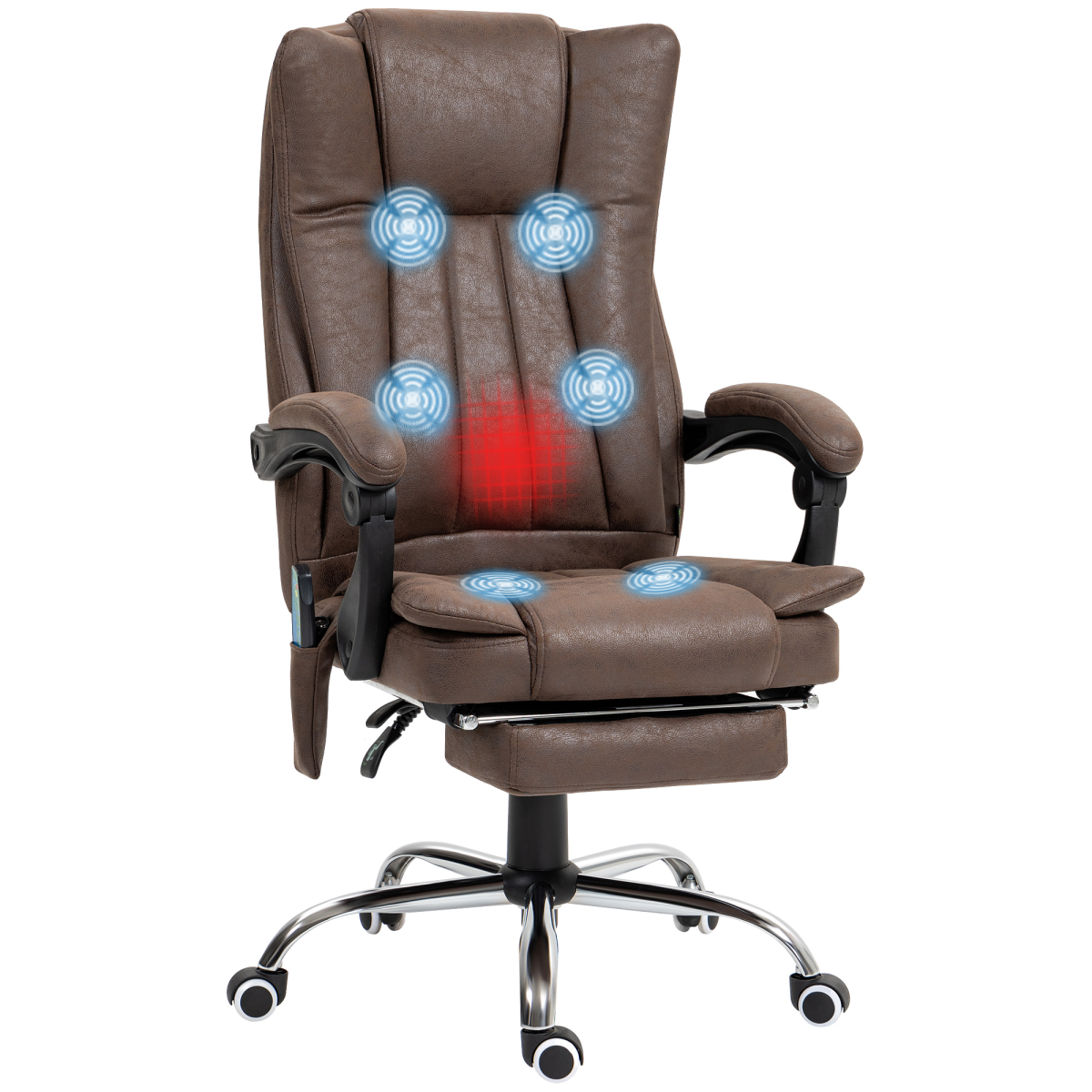 Vinsetto High Back Office Chair with Vibration Massage and Heat