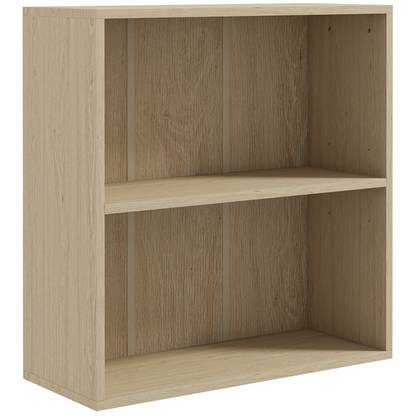 HOMCOM Bookshelf Display Storage Shelf with 2 Compartments for Study