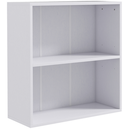 HOMCOM Bookshelf Display Storage Shelf with 2 Compartments for Study