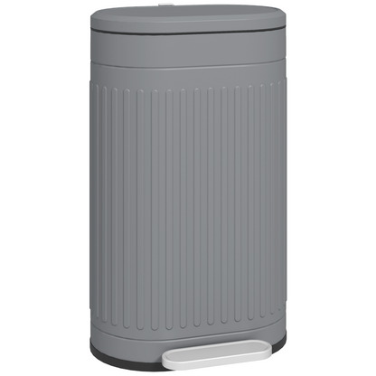 HOMCOM 20L Pedal Bin, Metal Kitchen Bin with Soft-close Lid