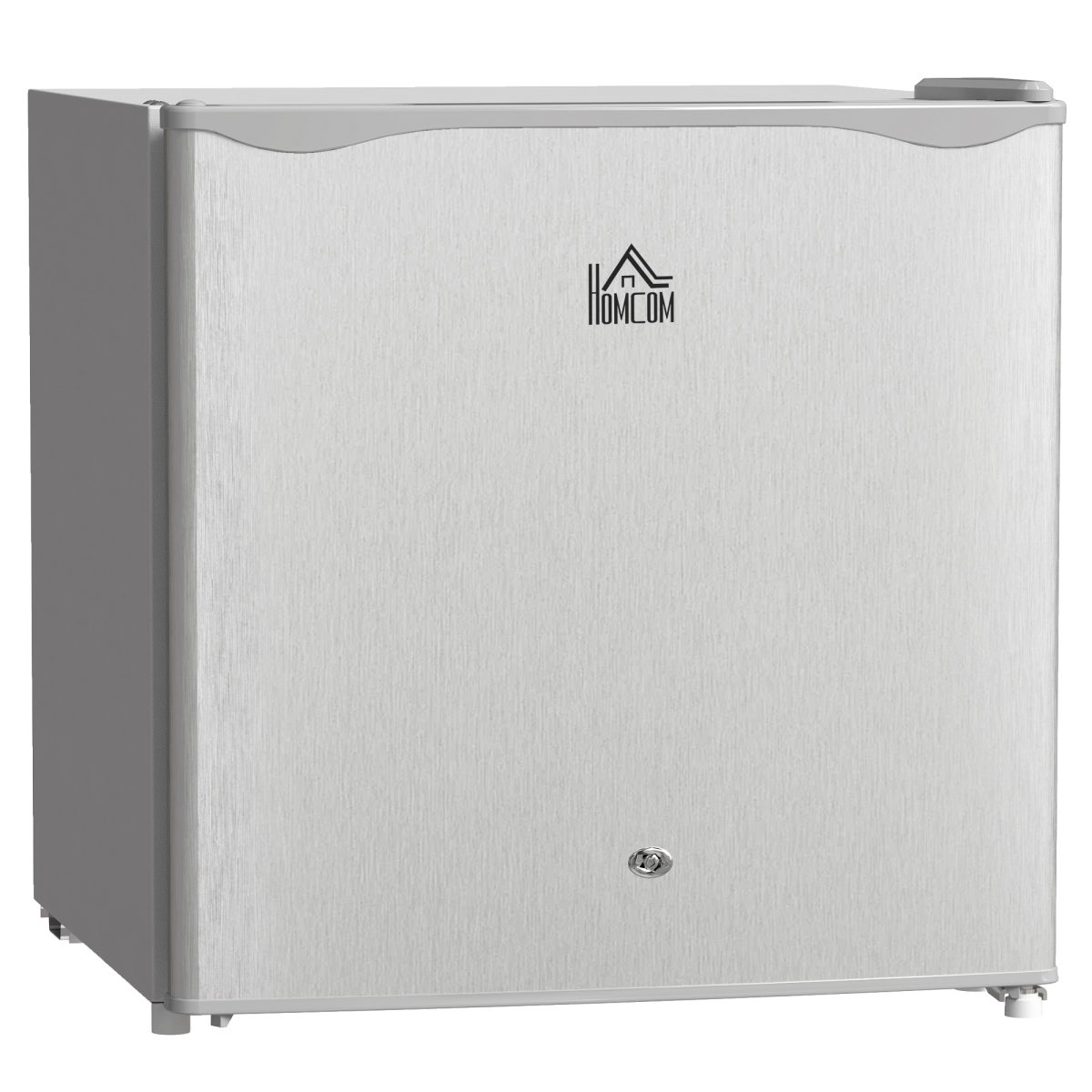 HOMCOM 46L Counter Top Fridge Mini Fridge with Lock Chiller Box