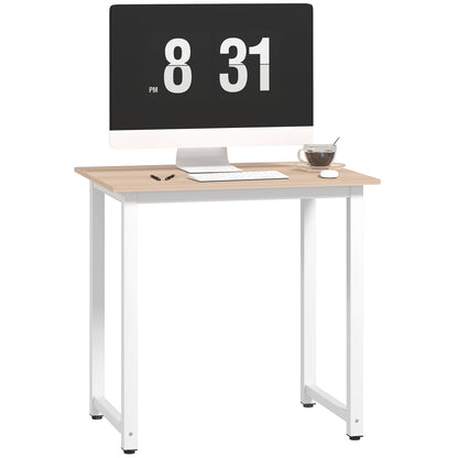 HOMCOM Computer Desk Dining Table Writing Table with Metal Frame
