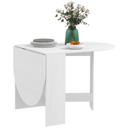 HOMCOM Oval Kitchen Table for Dining Room, Small Space Chocolate