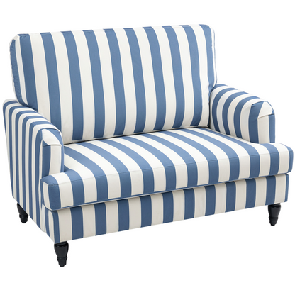 HOMCOM Accent Chair with Stripe, Armchair for Living Room