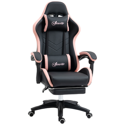 Vinsetto Racing Style Gaming Chair with Reclining Function Footrest, Blue