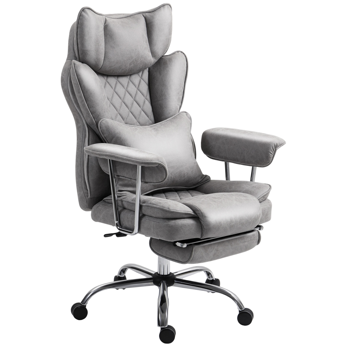 HOMCOM Office Chair, High Back Leathaire Desk Chair for Home
