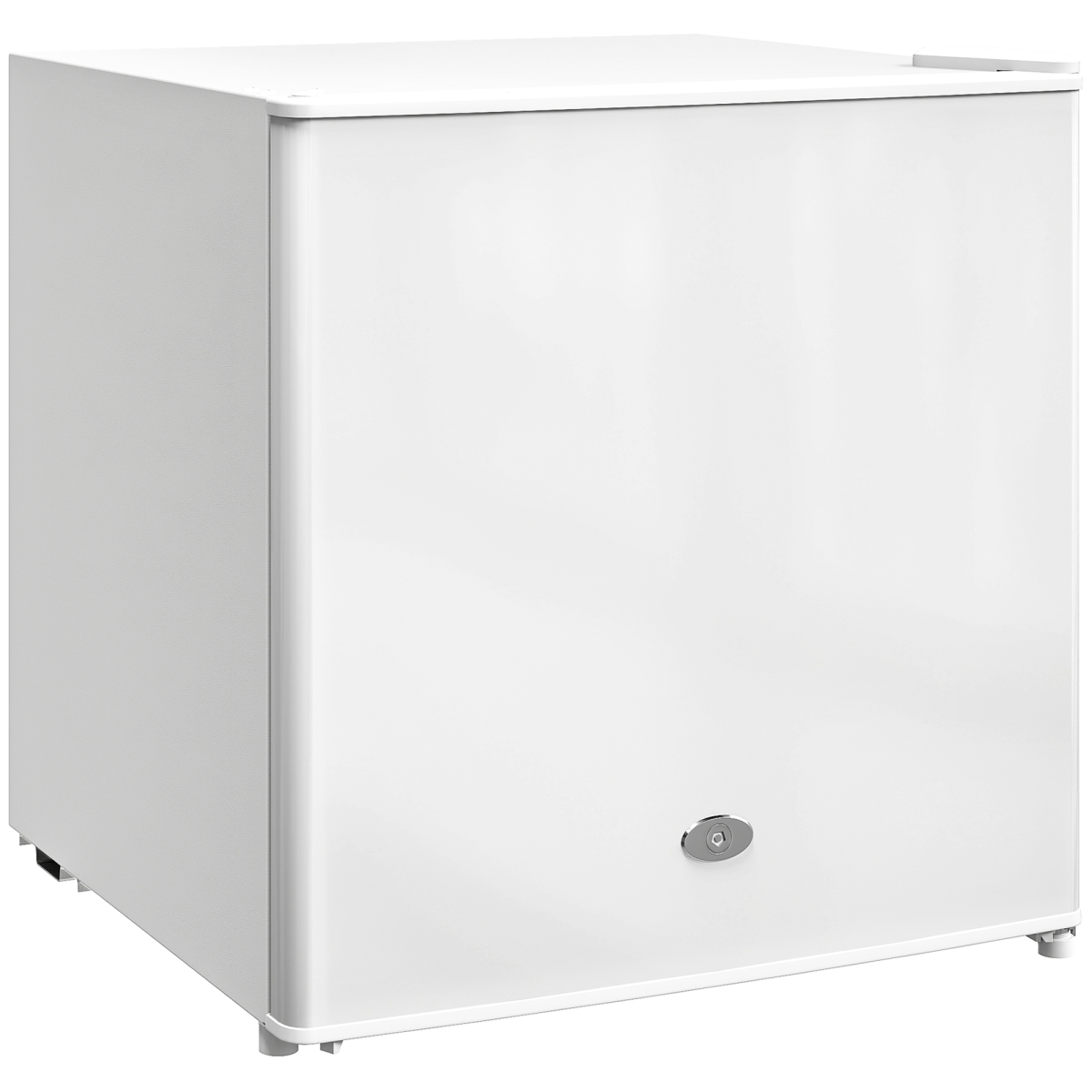 HOMCOM 35L Tabletop Freezer with Removable Wire Shelf and Two Keys, Black