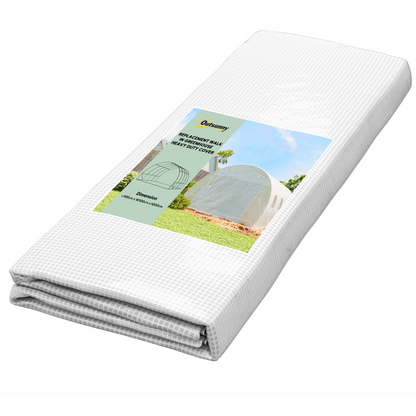 Outsunny 4 x 3 x 2m Greenhouse Replacement Cover ONLY for Tunnel Greenhouse