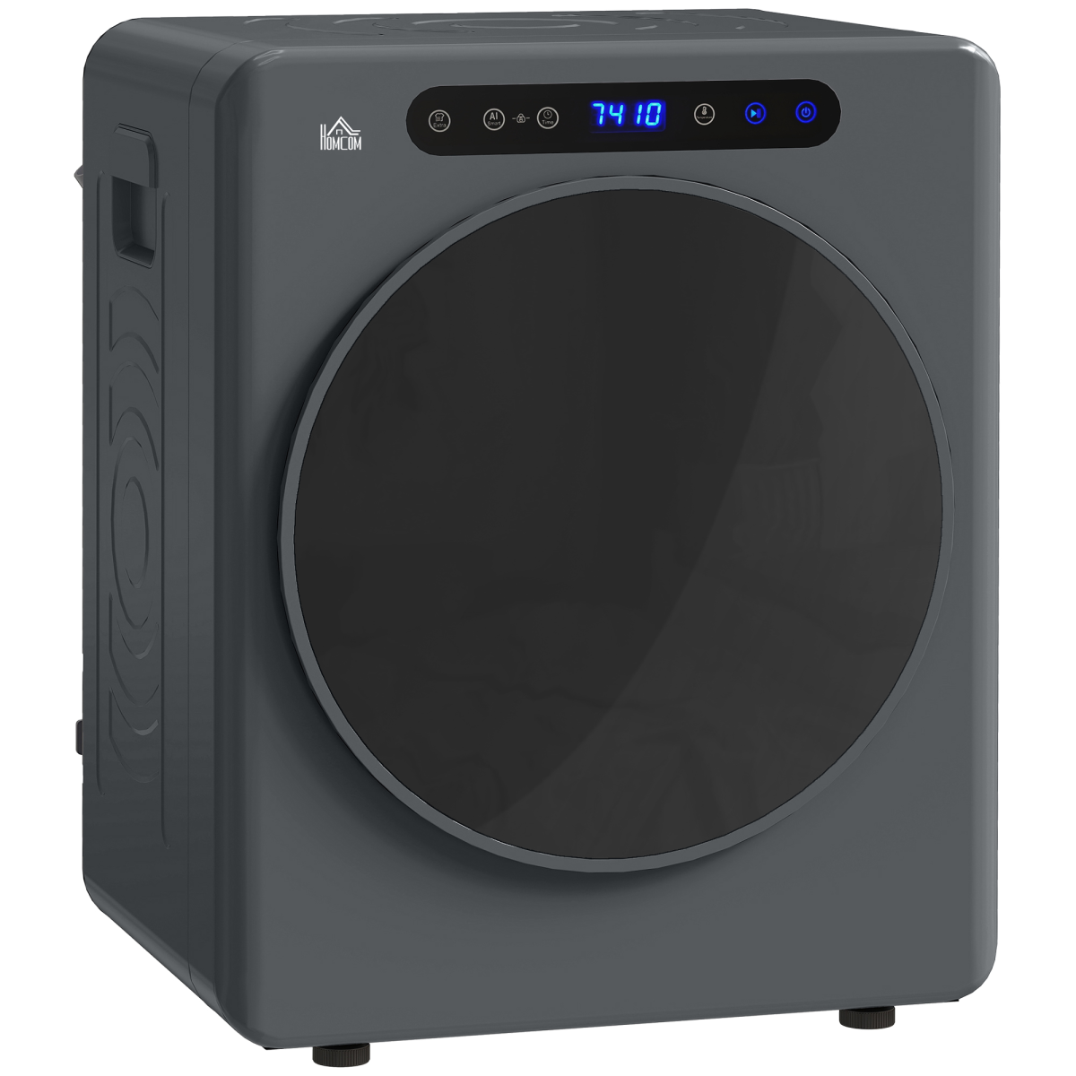HOMCOM 4kg Portable Vented Tumble Dryer Machine with Timer, 6 Heat Settings