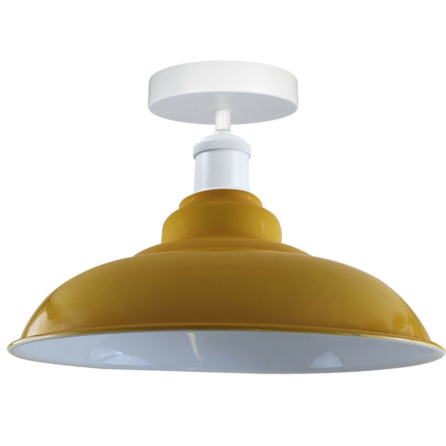Modern Industrial Style Ceiling Light s Metal Flush Mount Bowl Shape Shade Indoor Lighting