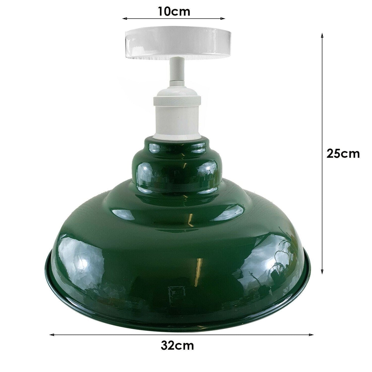 Modern Industrial Style Ceiling Light s Metal Flush Mount Bowl Shape Shade Indoor Lighting