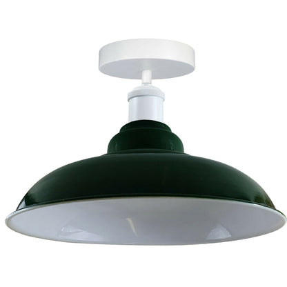Modern Industrial Style Ceiling Light s Metal Flush Mount Bowl Shape Shade Indoor Lighting