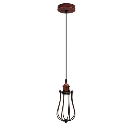 Ceiling Rose Balloon Cage Hanging Pendant Lamp Holder Light Fitting Lighting Kit UK