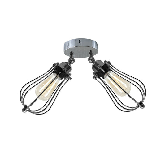 Modern Vintage Industrial Retro Loft Ceiling Lamp Shade Pendant Light UK