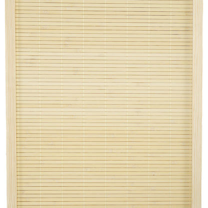 HOMCOM Room Divider, Freestanding Privacy Screen, 4 Panel Folding, 180 x 180cm, Natural