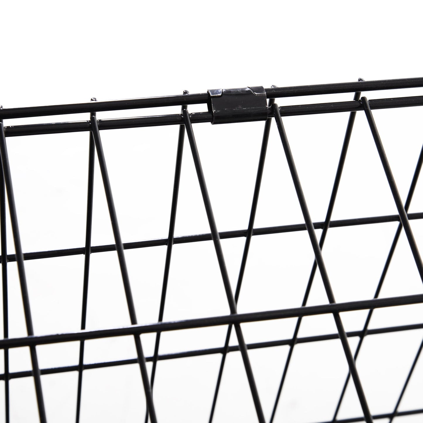 Pawhut Trapeze Collapsible Dog Pet Travel Box Cage Removable Tray 93 x 58 x 65cm