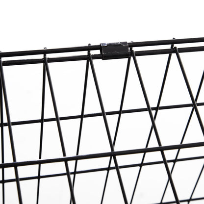 Pawhut Trapeze Collapsible Dog Pet Travel Box Cage Removable Tray 93 x 58 x 65cm