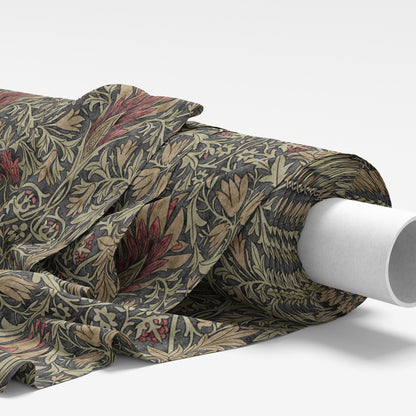 William Morris Snakeshead Mocha Fabric