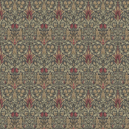 William Morris Snakeshead Mocha Fabric
