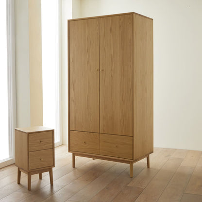 Wright Narrow Oak Bedside Table