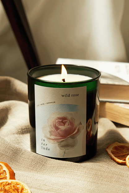 Wild Rose Scented Candle