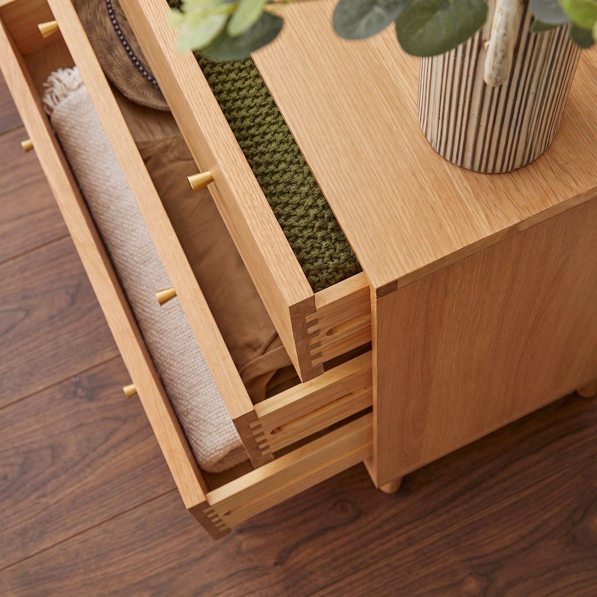 Wright Oak Chest of 3 Drawers