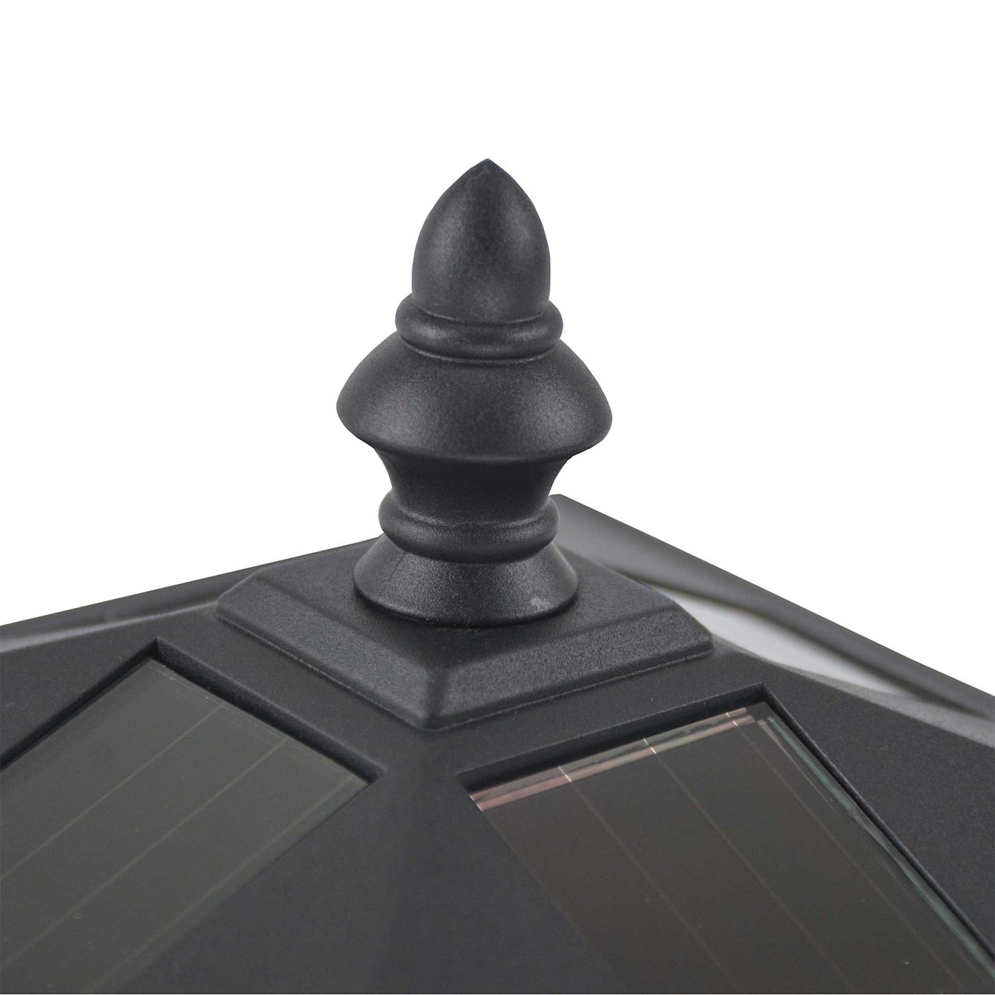 Outsunny Outdoor Garden Solar Post Lamp Photosensitive LED Lantern Bollard Pathway 1.2M Tall – Black