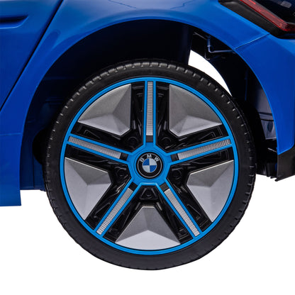HOMCOM BMW i4 Licensed 12V Kids Electric Ride-On Car, Blue