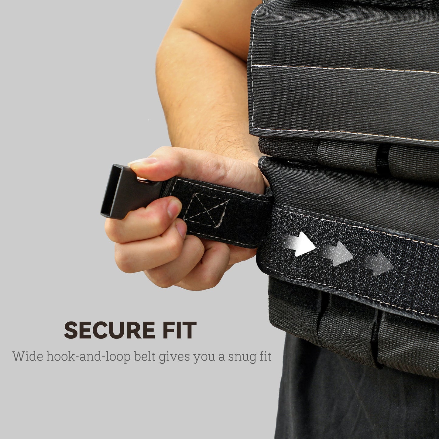 SPORTNOW 15KG Adjustable Weighted Vest, Running Weight Vest, with 30 Metal Weights, Reflective Strips, for Running, Exercise