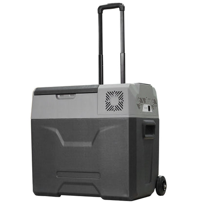 HOMCOM Car Refrigerator, Portable 12/24V 50 Litre Compressor Fridge Freezer, Electric Cooler Box for Camping, Travel, Picnic, Down to -20\'e2\'84\'83