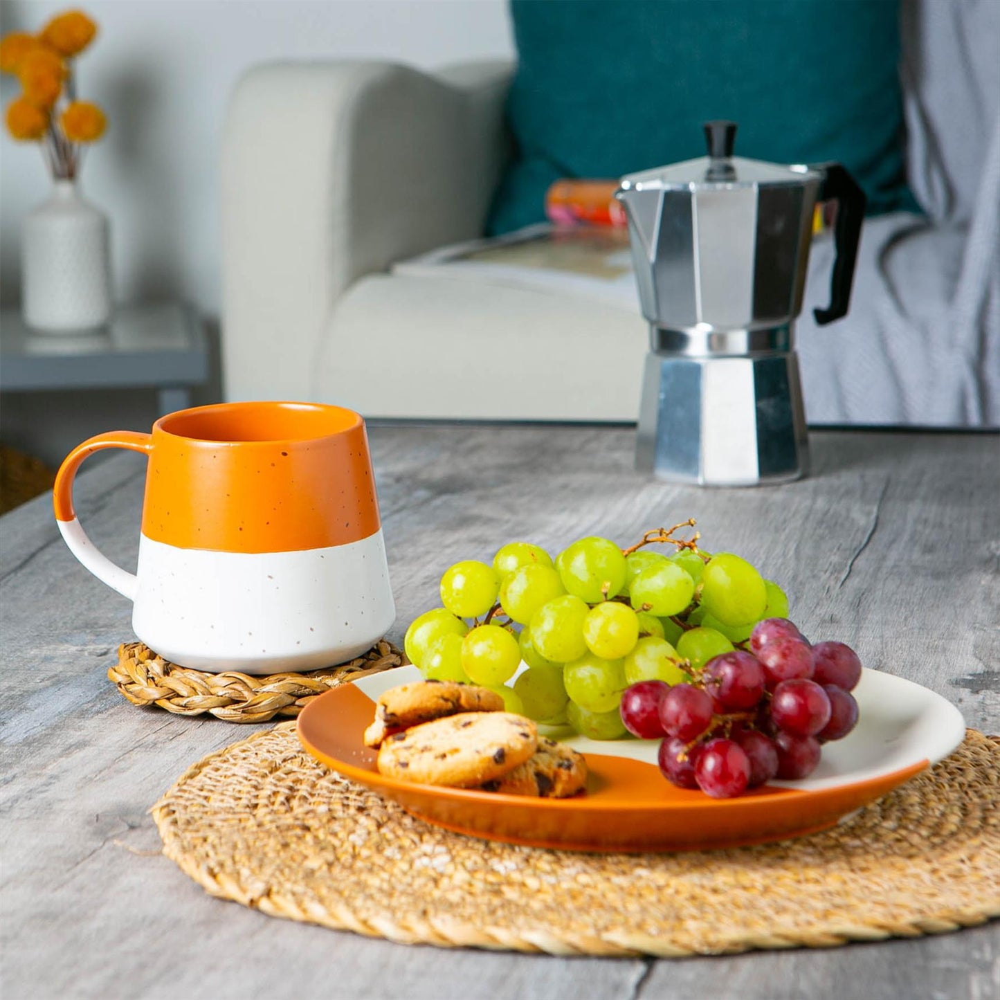 20.5cm Stoneware Colour Block Side Plate