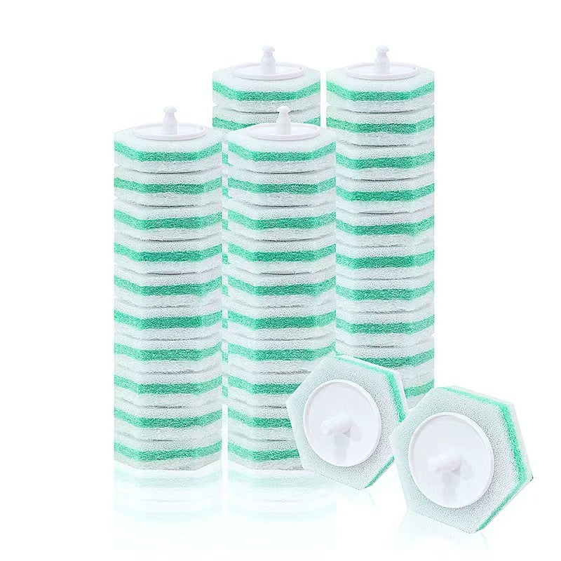 Simple Household Disposable Toilet Brush Sponge Head