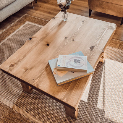 MARA Live / Waney Edge Coffee Table With A Frame Legs