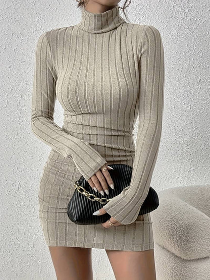 Solid Color Casual Slim-fit Home Dress For Women
