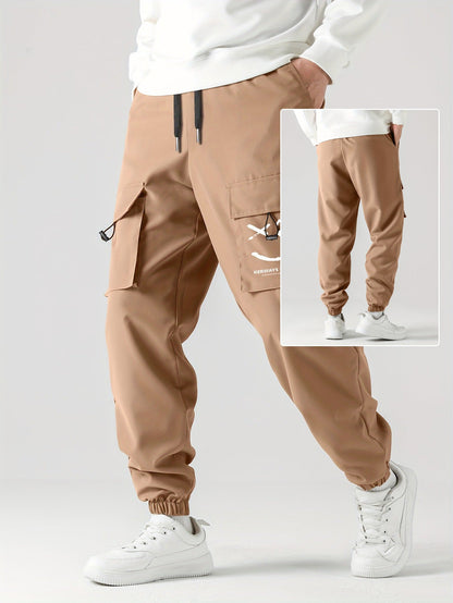 Straight Ankle Tied Wear-resistant Overalls Casual Pants