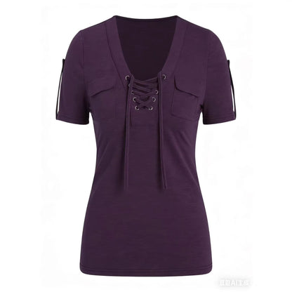 Fashionable Casual Women's Short-sleeve Top