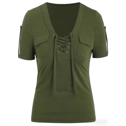 Fashionable Casual Women's Short-sleeve Top