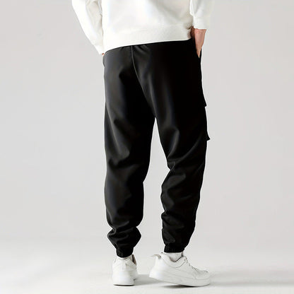 Straight Ankle Tied Wear-resistant Overalls Casual Pants