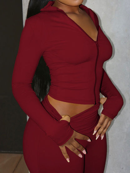 Yoga Sports Jacket And Tight-fitting Pants Two-piece Set