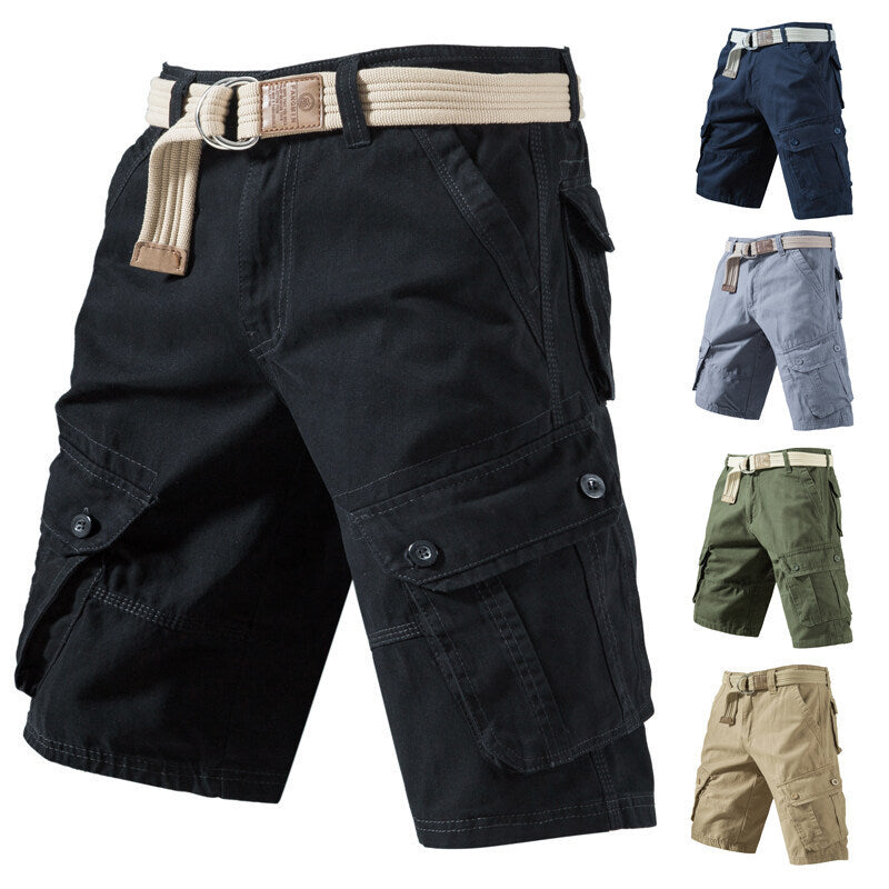 UrbanCargo Men’s Summer Shorts – Multi-Pocket Casual Cargo Shorts